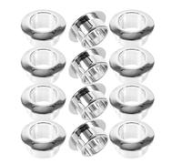 HORIALENCE Pasacables para Escritorio 20 Piezas, Tapa del Orificio del Cable de Abs Cromado 18 Mm, Organizador de Cables de Oficina para Estación de Trabajo Informática