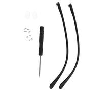HORIALENCE Patillas de Repuesto para Gafas Plano Negras Accesorio Ligero y Antideslizante para Gafas de Sol y Lectura Par de Brazos Cómodos Compatibles para Reemplazo y Reparación