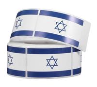 HORIALENCE Pegatina Bandera De Israel Calcomanías Adhesivas para Scrapbooking Y Diarios Stickers Aesthetic para Botellas De Agua Maletas Mochilas Y Portátiles 1 Rollo