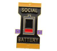 HORIALENCE Pin Broche de Batería Psicológico Accesorio para Mujeres para Ropa Bufandas y Bolsos Diseño y Resistente al