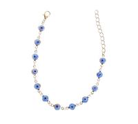 HORIALENCE Pulsera Ajustable De Ojo Turco y Mal De Ojo Para Mujer, Cuentas De Azul Profundo, Bisutería Protectora Feng Shui, Pulsera De Mano Amuleto Suerte, Estilo Turco, Tamaño Ajustable