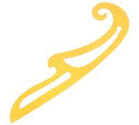 HORIALENCE Reglas Patronaje de Plástico Amarillo para Diseño de Ropa Durabilidad Rebabas, Herramienta Adecuado para Garment Design Plate Proofing y Principiantes