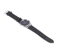 HORIALENCE Reloj de Pulsera de Cuero Negro Correa Fina, Reloj de Cuarzo Preciso para Mujer, Diseño Minimalista y Elegante Adecuado para Uso Casual y Ocasiones Obsequios
