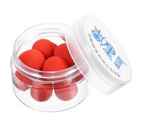 HORIALENCE Señuelo de Pesca Olor a PVA para Carpas, Bolas Flotantes Aromáticas de 14mm Color Rojo Gran Flotabilidad y Sabor a Fresa para Pesca Deportiva