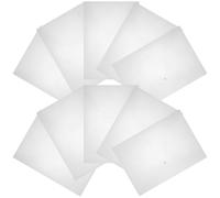 HORIALENCE Sobres para Documentos A3 Transparentes de Plástico Pp, 10 Unidades Cierre a Presión, Organizadores de Archivos Gruesos y Porta Archivos Prácticos para Oficina y Escuela, Bolsitas