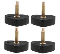 HORIALENCE Tapones Para Tacones Altos Forma De Corazón, Repuestos Negros Núcleo Grueso y Fino, Accesorios De Reparación Para Zapatos De Mujer, Prácticos y Resistentes Para Uso Diario