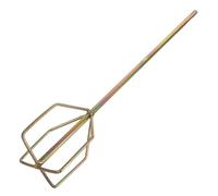 HORIALENCE Varilla Mezcladora para Mortero Mango Cuadrado Compatible con Taladro Eléctrico Herramienta Resistente y Portátil para Mezclar Pintura Barro y Concreto Obra y Hogar