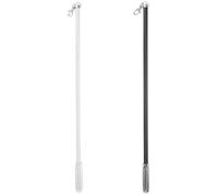 HORIALENCE Varillas para Cortinas 50 Cm, 2 Unidades, Barra de Tracción para Cortinas, Varilla Tiradora Manual para Persianas Verticales, Aleación de Aluminio y Plástico, Uso en Ventanas del