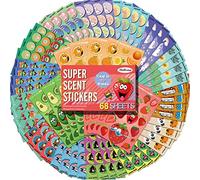 HORIECHALY Calcomanías para Rascar y Oler - 68 Hojas, 17 Aromas, Más de 1000 Calcomanías Perfumadas de Flores y Frutas - Recompensas para el Aula