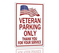 Horienteeon Letrero de aluminio resistente con texto en inglés "Thank You For Your Service" para veteranos de 20 x 30 cm, letrero de aluminio resistente sin óxido, letrero de infracción de