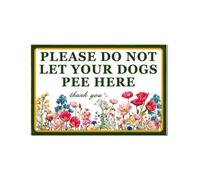 Horienteeon Letreros de aluminio para jardín, con texto en inglés «Please Do Not Let Your Dogs Pee Here», con texto en inglés «No Dog Peeing», con texto en inglés «Please Do Not Let Your Dogs Pee Here