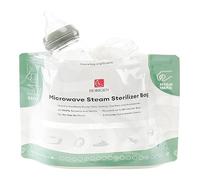HORIGEN Paquete de 16 bolsas esterilizadoras para botellas de microondas, bolsas esterilizadoras de vapor reutilizables para microondas (20 usos por bolsa), bolsas esterilizadoras de microondas