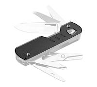 HorixGear Custom Titanium/Brass Handle Scales for T4 Multitool - 1 Pair Replacement Patches with Superior Durability and Unique Design (Ti negro)