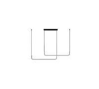 Milagro Lighting Lámpara colgante LED Horizon, metal, negro, 4000 K