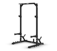 HORIZON FITNESS Half Rack HHR50 - Jaula DE Potencia COMPACTA con 25 Posiciones, Brazos DE Seguridad, DISEÑO Reforzado, SOPORTA hasta 160 KG