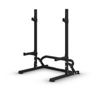 HORIZON FITNESS SQUAT RACK HSR30 - SOPORTE COMPACTO PARA SENTADILLAS CON 21 POSICIONES, BRAZOS DE SEGURIDAD, COMPATIBLE CON BARRAS OLÍMPICAS, ESTRUCTURA REFORZADA