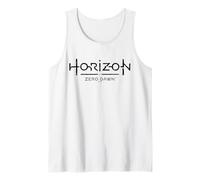 Horizon Zero Dawn Logo Cybernetic Dark Font Lettering Camiseta sin Mangas