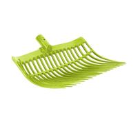 horizont 34711HG - Tenedor Sueca, Color Verde | De plástico estable, horca para caballo, patio y establo, sin mango, tenedor de estiércol, tenedor de estiércol
