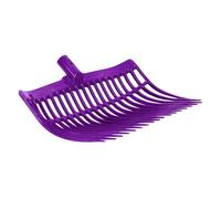 horizont Horquilla Sueca, de plástico Resistente, 40 cm de Ancho, 18 Dientes, Horquilla para Caballo, Patio y establo, Tenedor de estiércol sin Mango, Horquilla de estiércol (Lila, Tenedor)