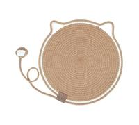Horizontal Cat Scratcher, Round Scratching Mat with Toy, Feline Bed, Pet Accessories, Furniture Protector for Walls, Couch, Carpets, Sofas, Kitty Play Area