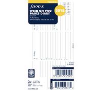 Horizontal Personal Filofax semana en dos páginas 2018 citas