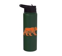 Horizonte de Chicago Downtown City Illinois Orgullo Stainless Steel Insulated Water Bottle