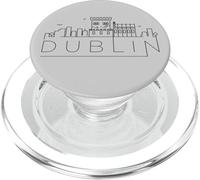 Horizonte de la Ciudad de Dublín,Capital de Irlanda,Arte Sutil de líneas limpias PopSockets PopGrip para MagSafe