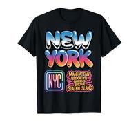 Horizonte de la Ciudad de Nueva York Bronx Queens Manhattan Staten Island Camiseta