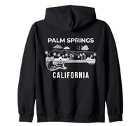Horizonte de Palm Springs, California, recuerdo de Palm Springs Sudadera con Capucha