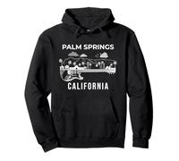 Horizonte de Palm Springs, California, recuerdo de Palm Springs Sudadera con Capucha