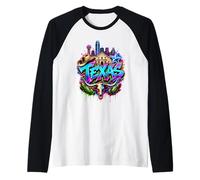Horizonte de Texas del Estado de EE. UU. Camiseta Manga Raglan