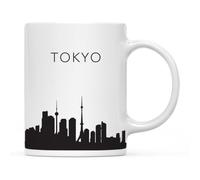 Horizonte De Tokio, Japón Taza Único Tazas De Desayuno Divertido Tazas De Cerámica Para Bebidas Frías Y Calientes Espresso Leche 330Ml