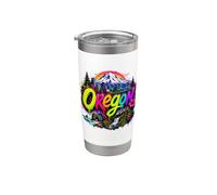 Horizonte del estado de Oregon de EE. UU. Vaso térmico de acero inoxidable de doble pared
