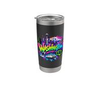 Horizonte del estado de Washington de EE. UU. Vaso térmico de acero inoxidable de doble pared