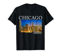 Horizonte del Orgullo del Paisaje Urbano de Chicago Illinois Camiseta