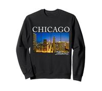 Horizonte del Orgullo del Paisaje Urbano de Chicago Illinois Sudadera