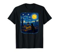 Horizonte Nocturno Estrellado de Madrid con Luces de Ciudad española Camiseta