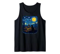 Horizonte Nocturno Estrellado de Madrid con Luces de Ciudad española Camiseta sin Mangas