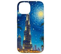 Horizonte Pop Estrellado del Burj Khalifa de Dubái Carcasa para iPhone 14