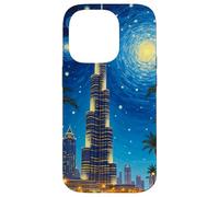 Horizonte Pop Estrellado del Burj Khalifa de Dubái Carcasa para iPhone 14 Pro