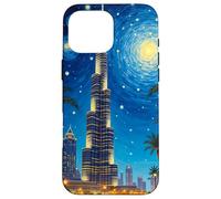 Horizonte Pop Estrellado del Burj Khalifa de Dubái Carcasa para iPhone 16 Pro MAX