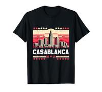 Horizonte retro de Casablanca Camiseta