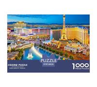Horizonte Urbano Vista Nocturna Puzzle de 1000 Piezas Papel para Adultos Relajante Decoración Hogar Regalo Familia 38x26cm/1000pcs