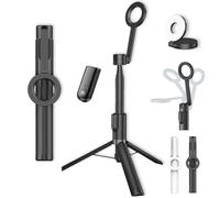 Horizum - Trípode magnético para teléfono, palo selfie extensible de 57/63 pulgadas, trípode magnético con control remoto, rotación de 360° para grabación de video y vlogging (1,6 m B con luz)