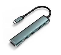 HORJOR Hub USB C 5 en 1, MacBook USB multipuerto Adaptador para rápida Transferencia de Datos y Carga, 3 Puertos de Datos USB-A, 1 SD / 1 TF