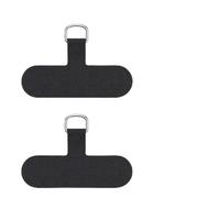 Horktrust 2 piezas Patches de Cadena para TeléFono MóVil, Parche para cordón de teléfono móvil, Parche Universal para Teléfono Celular, Prevenir pérdidas, negro