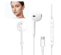 Horktrust Auriculares USB C con Cable, In-Ear Auriculares Tipo C con Micrófono Control del Volumen, Compatible con Todos los Dispositivos Que cuenten con una Interfaz Tipo C