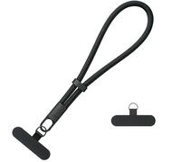 Horktrust Lanyard de teléfono móvil, de longitud ajustable Lanyard de muñeca telefónica clip anti-caída auto-bloqueo, antipérdida con 2 pices parche ultrafino