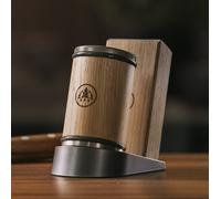 HORL®3 - afilador de cuchillo rodante incl. Soporte de ángulo magnético con ángulo de afilado de 15 ° y 20 °, molinillo de cuchillo | Madera maciza roble