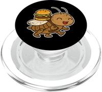 Hormiga ocupada llevando Hamburguesa de Dibujos Animados PopSockets PopGrip para MagSafe